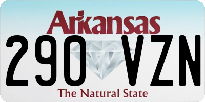 AR license plate 290VZN