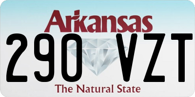 AR license plate 290VZT