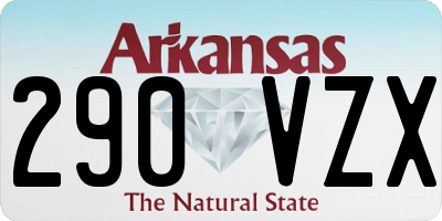 AR license plate 290VZX