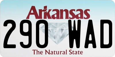 AR license plate 290WAD