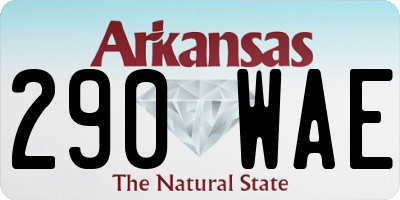 AR license plate 290WAE