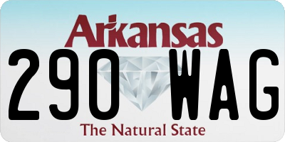 AR license plate 290WAG