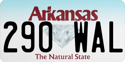AR license plate 290WAL