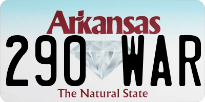 AR license plate 290WAR