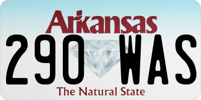 AR license plate 290WAS