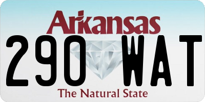AR license plate 290WAT