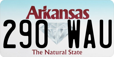AR license plate 290WAU