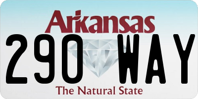 AR license plate 290WAY