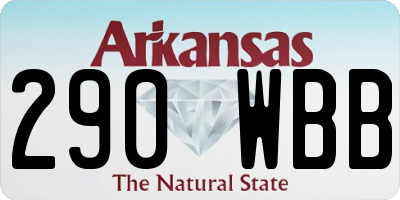 AR license plate 290WBB