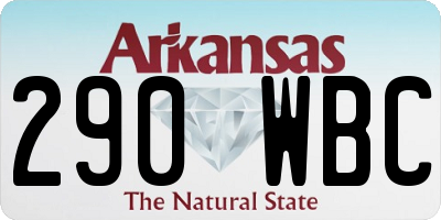 AR license plate 290WBC