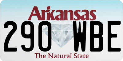 AR license plate 290WBE
