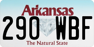 AR license plate 290WBF