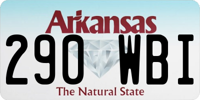 AR license plate 290WBI