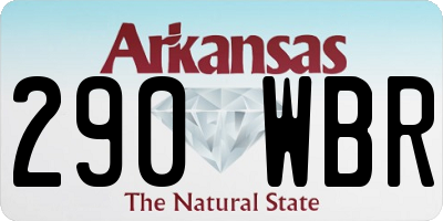 AR license plate 290WBR