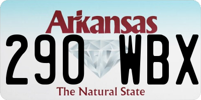 AR license plate 290WBX