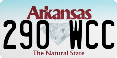 AR license plate 290WCC