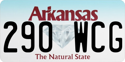 AR license plate 290WCG