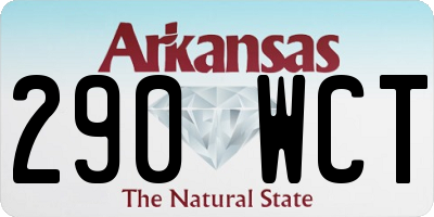AR license plate 290WCT