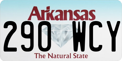 AR license plate 290WCY