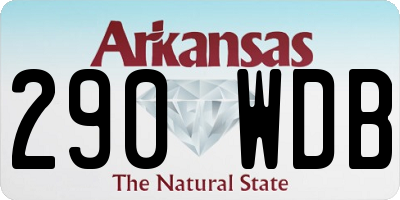 AR license plate 290WDB