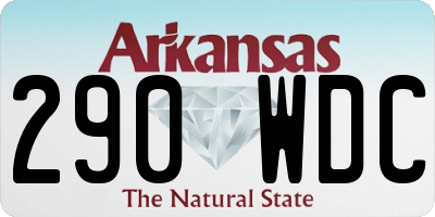 AR license plate 290WDC