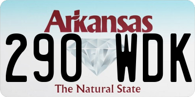 AR license plate 290WDK