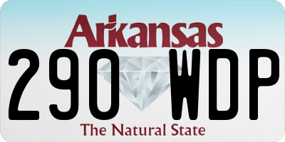 AR license plate 290WDP