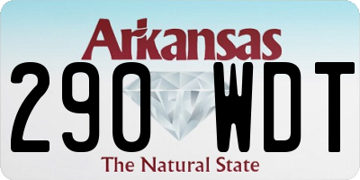 AR license plate 290WDT