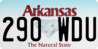 AR license plate 290WDU