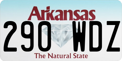 AR license plate 290WDZ