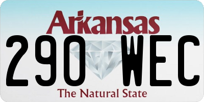 AR license plate 290WEC