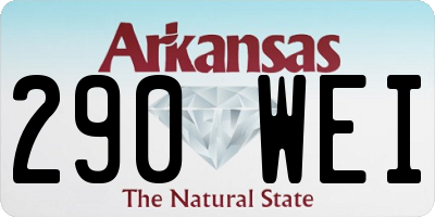 AR license plate 290WEI