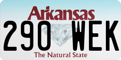 AR license plate 290WEK
