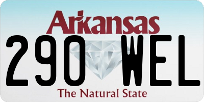 AR license plate 290WEL