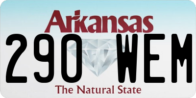 AR license plate 290WEM