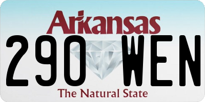 AR license plate 290WEN
