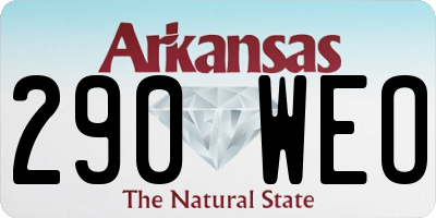 AR license plate 290WEO