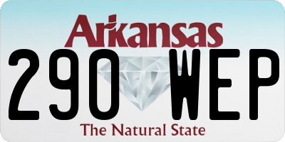 AR license plate 290WEP