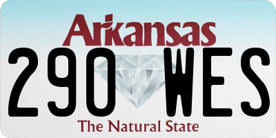 AR license plate 290WES