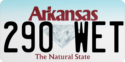 AR license plate 290WET
