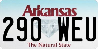 AR license plate 290WEU