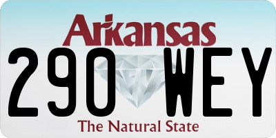 AR license plate 290WEY