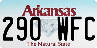 AR license plate 290WFC
