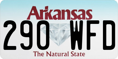 AR license plate 290WFD
