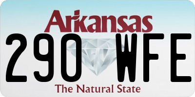 AR license plate 290WFE