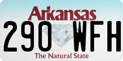 AR license plate 290WFH