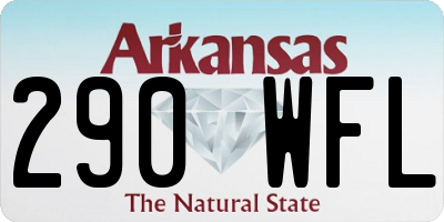 AR license plate 290WFL