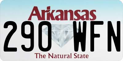 AR license plate 290WFN