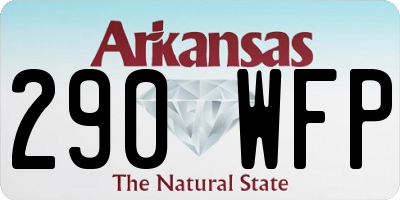 AR license plate 290WFP
