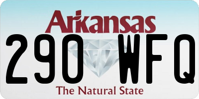 AR license plate 290WFQ
